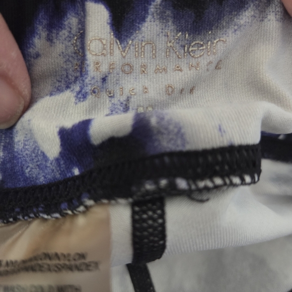 ⭐️Calvin Klein Performanxe Women's Blue and White Leggings Size Med - Picture 4 of 5